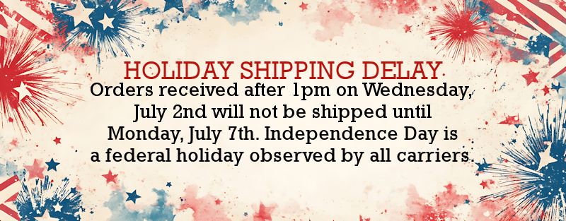 Holiday Shipping Delay